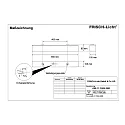 Frisch-Licht Fugttæt armatur AWL117050A.2883 kort, omskiftelig IP50, hvid 