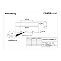 Frisch-Licht Fugttæt armatur AWL117050P.3283 kort, omskiftelig, prismatisk IP50, hvid 
