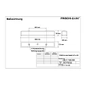 Frisch-Licht Fugttæt armatur AWL117150A.2883 kort, omskiftelig IP50, hvid 