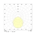 Frisch-Licht Fugttæt armatur AWL117150P.3284 kort, omskiftelig, prismatisk IP50, hvid 