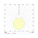 Frisch-Licht LED Damp-proof luminaire, convex, 24W, 3000K, 2900lm, IP40, DALI dimmable, white