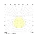 Frisch-Licht LED Damp-proof luminaire, 35W, 3000K, 4500lm, IP50, opal, white