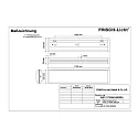 Frisch-Licht LED Damp-proof luminaire, convex, 48W, 3000K, 5800lm, IP40, DALI dimmable, white
