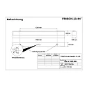 Frisch-Licht Fugttæt armatur AWL147050P.6984 lang, omskiftelig, prismatisk IP50, hvid 