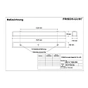 Frisch-Licht Fugttæt armatur AWL147150A.6384 lang, omskiftelig IP50, hvid 