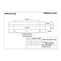 LED Damp-proof luminaire, prismatic, 54W, 4000K, 6900lm, IP50, white