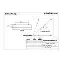 Frisch-Licht Fugttæt armatur AWL417050A.5284 firkantet, omskiftelig IP50, hvid 