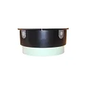 mounting pot without transformer tunnel, black