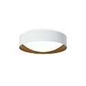 wall and ceiling luminaire PREMIUM ARCHITEKTUR Ø 30,8cm round IP40, white, copper brown 