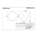 Frisch-Licht Pendel DLRZD7560A.6483 mittelgroß, direkte, omskiftelig IP40, hvid 