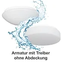 wall and ceiling luminaire ECO 7520 Ø 33,5cm IP65, white dimmable