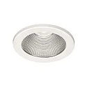 LED Recessed Downlight, 10W, 3000K, 1000lm, IP20, faceted reflector, white