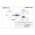Frisch-Licht Downlight EDL2120FA.1083 lille, rund, med reflektor IP20, hvid 