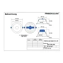 Frisch-Licht LED Recessed Downlight, 10W, 4000K, 1000lm, IP20, UGR < 19, white