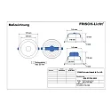 Frisch-Licht Downlight EDL2170H.1083 stor, rund, til VDU-arbejdsstation, UGR < 19 IP20, hvid 
