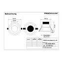 Frisch-Licht Downlight EDL2200MP.0884DA rund, DALI styrbar, UGR < 19, mikroprismatisk IP44, hvid dæmpbar