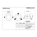 Frisch-Licht Downlight EDL2204A.2184 omskiftelig, gå tilbage IP44, hvid 