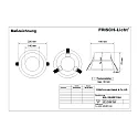 Frisch-Licht Downlight EDL2204MP.1984 rund, UGR < 19, omskiftelig, mikroprismatisk IP44, hvid 
