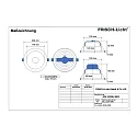 Frisch-Licht LED Recessed Downlight, 30W, 3000K, 3000lm, IP20, UGR < 19, white