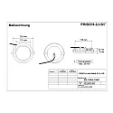Frisch-Licht Downlight EDL2230A.2184M rund, multipower IP54, hvid dæmpbar
