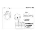 Frisch-Licht LED Recessed Downlight round, 30W, 2700K, 3200lm, IP44, UGR < 19, white
