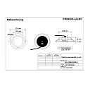 Frisch-Licht Downlight EDL2265A.2684DA rund, DALI styrbar, gå tilbage IP65, hvid dæmpbar