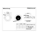 Frisch-Licht Downlight EDL2265A.2684M rund, multipower, gå tilbage IP65, hvid dæmpbar
