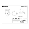 Frisch-Licht LED Recessed Downlight, GU10, 7W, 4000K, 600lm, IP20, swivelling, aluminum