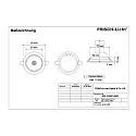 Frisch-Licht LED Recessed Downlight, GU10, 5W, 3000K, 500lm, IP20, swivelling, chrome