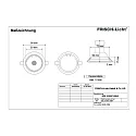 Frisch-Licht LED Recessed Downlight, GU10, 5W, 4000K, 500lm, IP20, swivelling, chrome