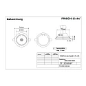 Frisch-Licht LED Recessed Downlight, GU10, 7W, 4000K, 600lm, IP20, swivelling, chrome