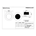 Frisch-Licht Downlight EDL5351S.0684 svingbar, med reflektor IP20, hvid 