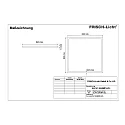 Frisch-Licht LED panel ELP412040MP.HCL firkantet, tunable white, UGR < 19, mikroprismatisk, dæmpbar 36W 4200lm 2700 - 6500K 90° 90°