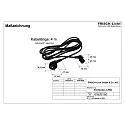 Tilslutningskabel med stik (FL-STL2063MA.15484…) 400CM 3-polet, sort