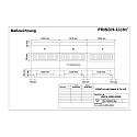 Frisch-Licht Lysbånd afsluttende element LBA144500H.4384E direkte, UGR < 19, omskiftelig IP20, hvid 