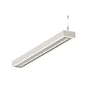 LED Light strip Pendant grid luminaire direct / indirect, 67W, 3000K, 8700lm, IP20, UGR < 19, DALI dimmable, white
