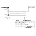 Frisch-Licht Lysbøjle MICROPAL®, UGR<19 / 847MM / 830 overflademonteret version, DALI styrbar, direkte IP40, sort dæmpbar