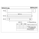 Frisch-Licht Lysbøjle MICROPAL®, UGR<19 / 1687MM / 840 overflademonteret version, DALI styrbar, direkte IP40, sort 