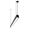 Lysbøjle MICROPAL®, UGR<19 / 1127MM / 830 DALI styrbar, direkte, med suspensionssæt IP40, sort dæmpbar