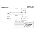 Frisch-Licht Lysbøjle MICROPAL®, UGR<19 / 1127MM / 840 direkte, multipower, med suspensionssæt IP40, sort 