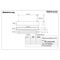 Lysbøjle MICROPAL®, UGR<19 / 1127MM / 830 direkte, multipower, med suspensionssæt IP40, sort 