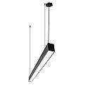 Lysbøjle MICROPAL®, UGR<19 / 1407MM / 840 DALI styrbar, direkte, med suspensionssæt IP40, sort dæmpbar