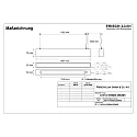 Frisch-Licht Lysbøjle MICROPAL®, UGR<19 / 1407MM / 840 direkte, multipower, med suspensionssæt IP40, sort 