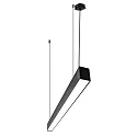 Lysbøjle MICROPAL®, UGR<19 / 1687MM / 830 DALI styrbar, direkte, med suspensionssæt IP40, sort dæmpbar