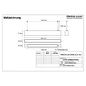 Frisch-Licht Lysbøjle MICROPAL®, UGR<19 / 1687MM / 840 DALI styrbar, direkte, med suspensionssæt IP40, hvid dæmpbar