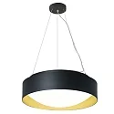 Pendel PREMIUM ARCHITEKTUR Ø 30,8cm IP20, guld, sort dæmpbar