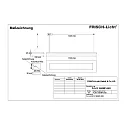 Frisch-Licht LED Pendant luminaire direct / indirect, 28W, 3000K, 4000lm, IP20, UGR < 19, white