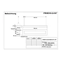 LED Pendant luminaire direct / indirect, 42W, 3000K, 5900lm, IP20, DALI dimmable, white