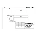 LED Pendant luminaire direct / indirect, 42W, 3000K, 6100lm, IP20, UGR < 19, white