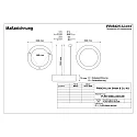 pendant luminaire Ø 62CM IP40, white 